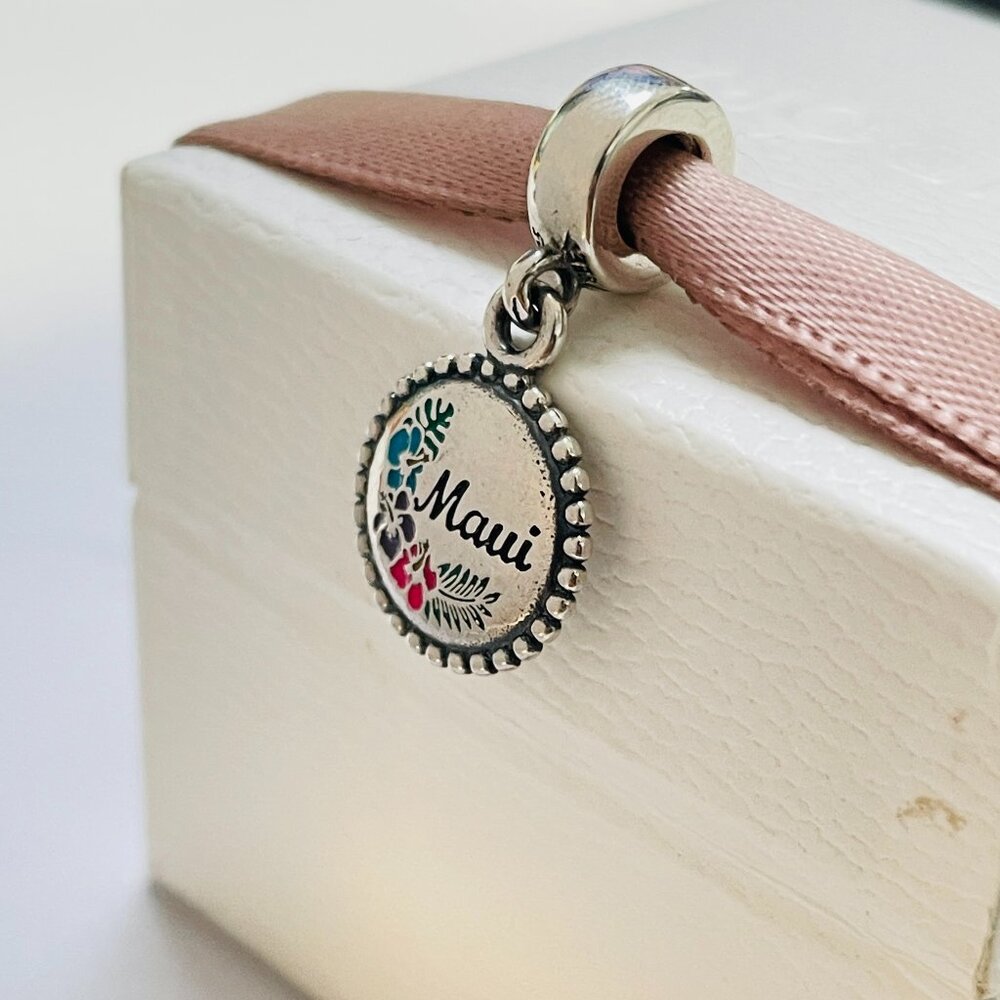 Pandora Hawaii Exclusive Maui Flower Dangle Charm